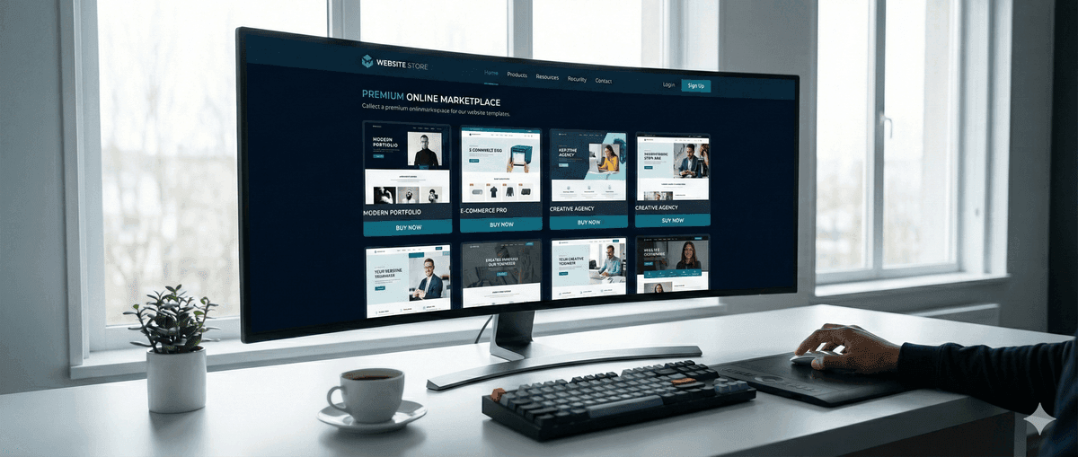 Squarespace website template design